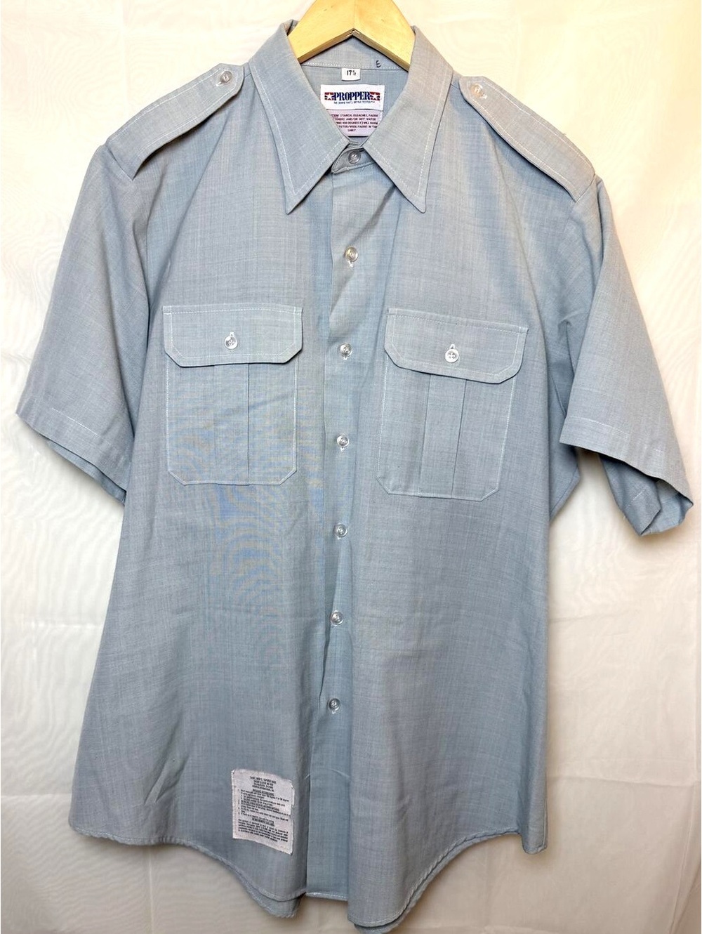 Propper AG 489 Uniform Shirt 17.5 Blue Military Tactical